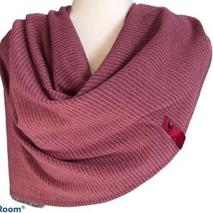 Lululemon Vinyasa Scarf Pink/Burgundy Stripe Scarf